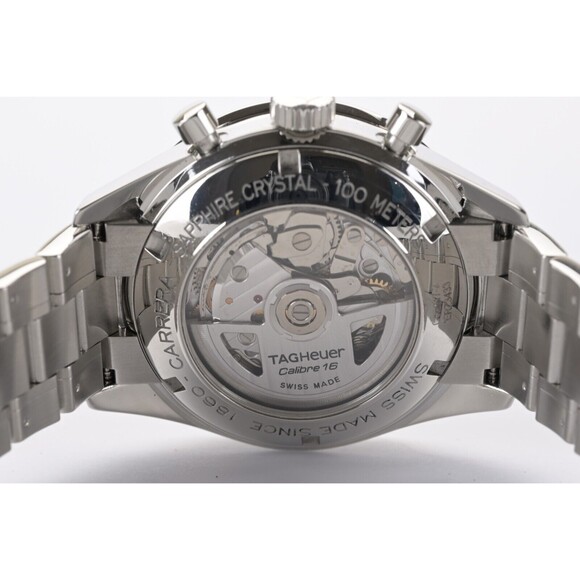 TAG Heuer Carrera Chronograph CV2017 Silver 41mm Men's Watch Full Set - Picture 12 of 12